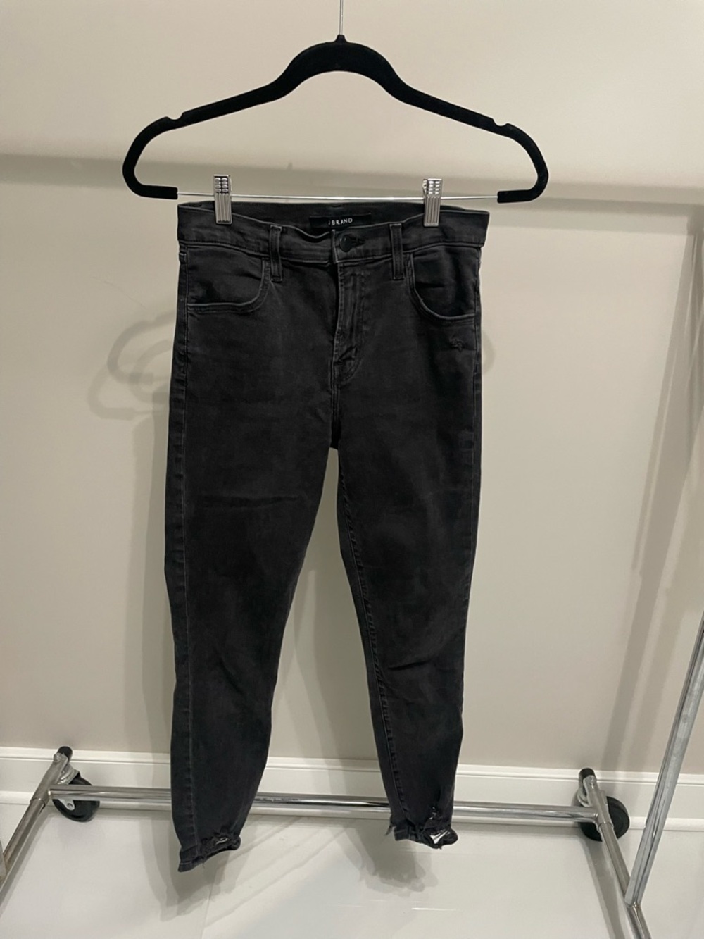 J Brand Black Skinny High-Rise Jeans